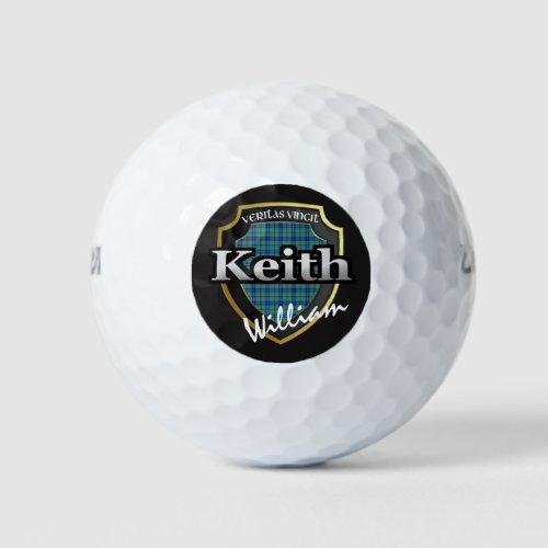 Scottish Clan Keith Personalize Your Name Golf Balls