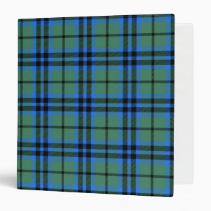 Scottish Clan Keith Tartan Plaid 3 Ring Binder