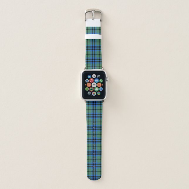 Scottish Clan Keith Tartan Plaid Apple Watch Band (Front)