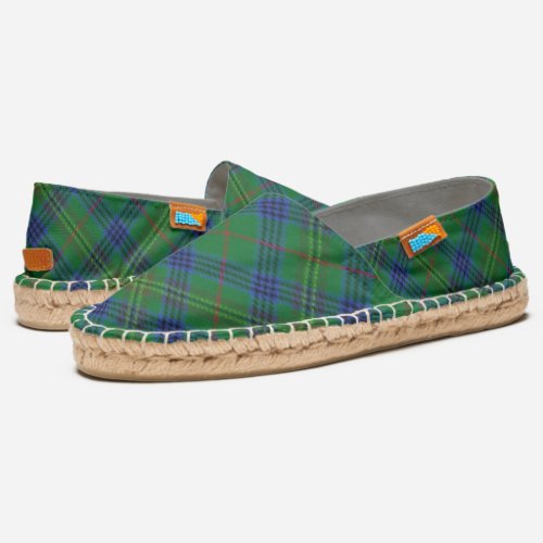 Scottish Clan Kennedy Tartan Plaid Espadrilles