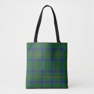 Scottish Clan Kennedy Tartan Plaid Tote Bag