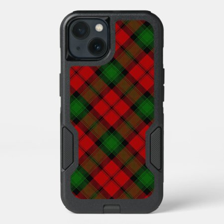 Scottish Clan Kerr Red And Green Tartan Iphone 13 Case