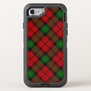 Scottish Clan Kerr Red and Green Tartan OtterBox Defender iPhone SE/8/7 Case