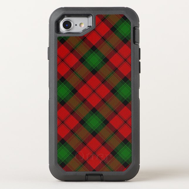 Scottish Clan Kerr Red and Green Tartan Otterbox iPhone Case (Back)