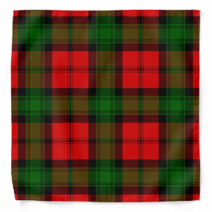 Scottish Clan Kerr Tartan Plaid Bandana