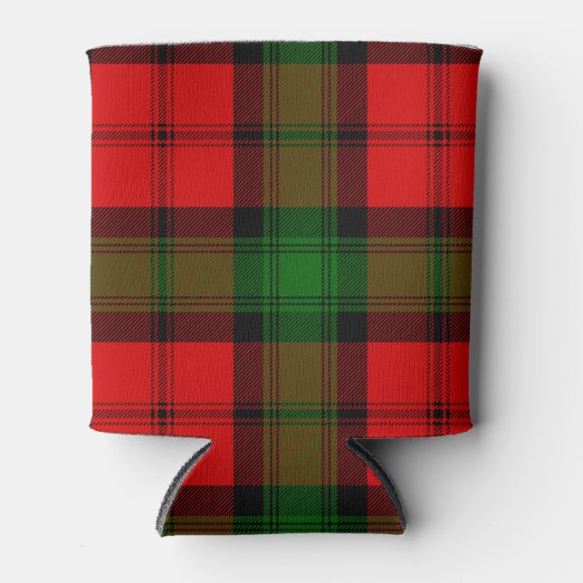 Scottish Clan Kerr Tartan Plaid Can Cooler (Front)
