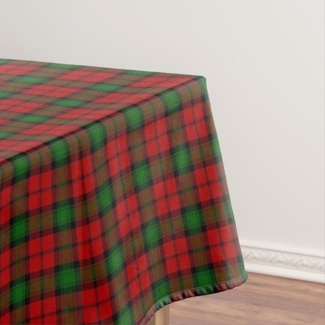 Scottish Clan Kerr Tartan Tablecloth (In Situ)