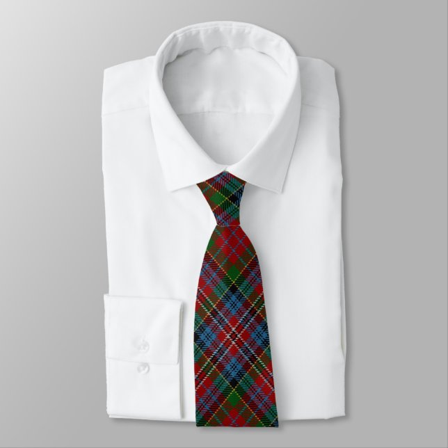 Scottish Clan Kidd Classic Tartan Neck Tie (Tied)