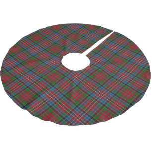 Scottish Clan Kidd Red Green Blue Tartan Brushed Polyester Tree Skirt