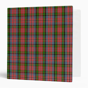 Scottish Clan Kidd Tartan Plaid 3 Ring Binder