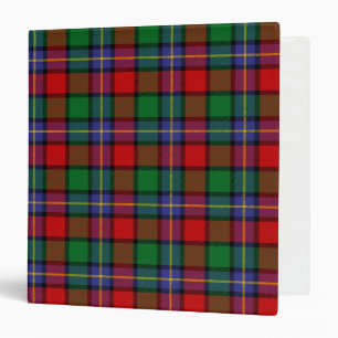 Scottish Clan Kilgore Tartan Plaid 3 Ring Binder