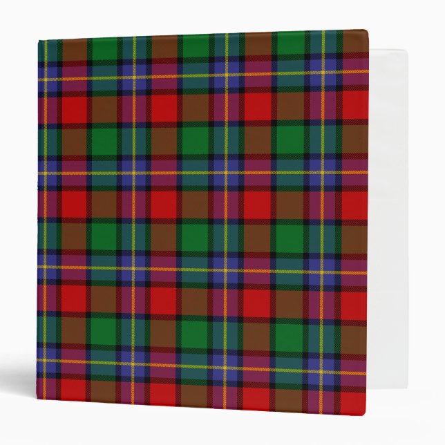 Scottish Clan Kilgore Tartan Plaid 3 Ring Binder (Front/Inside)