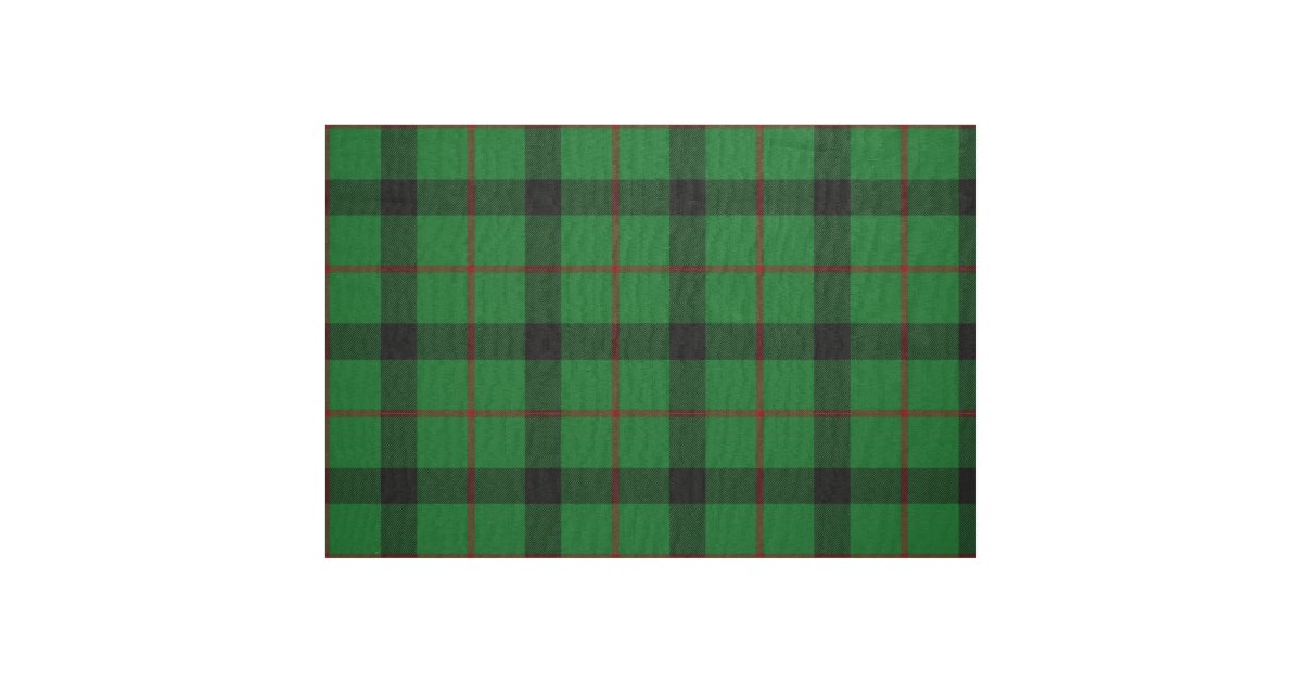 Scottish Clan Kincaid Tartan Plaid Fabric | Zazzle
