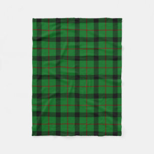 Scottish Clan Kincaid Tartan Plaid Fleece Blanket