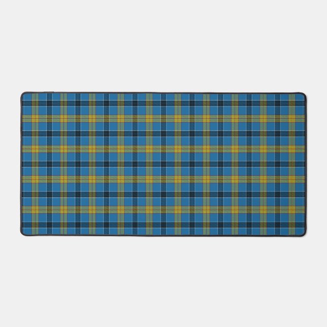 Scottish Clan Laing Tartan Plaid Desk Mat (Front)
