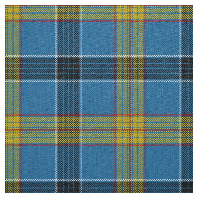 Scottish Clan Laing Tartan Plaid Fabric (Swatch)