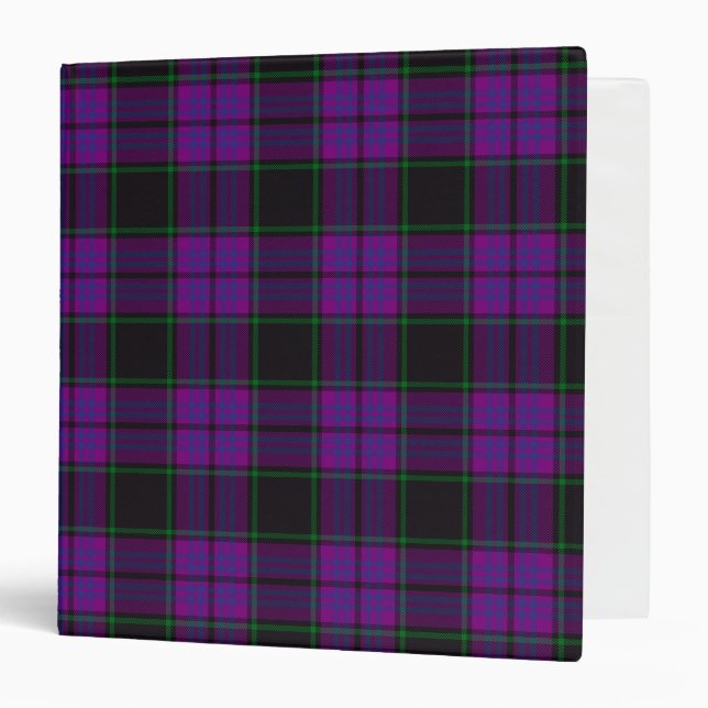 Scottish Clan Laird Tartan Plaid 3 Ring Binder (Front/Inside)
