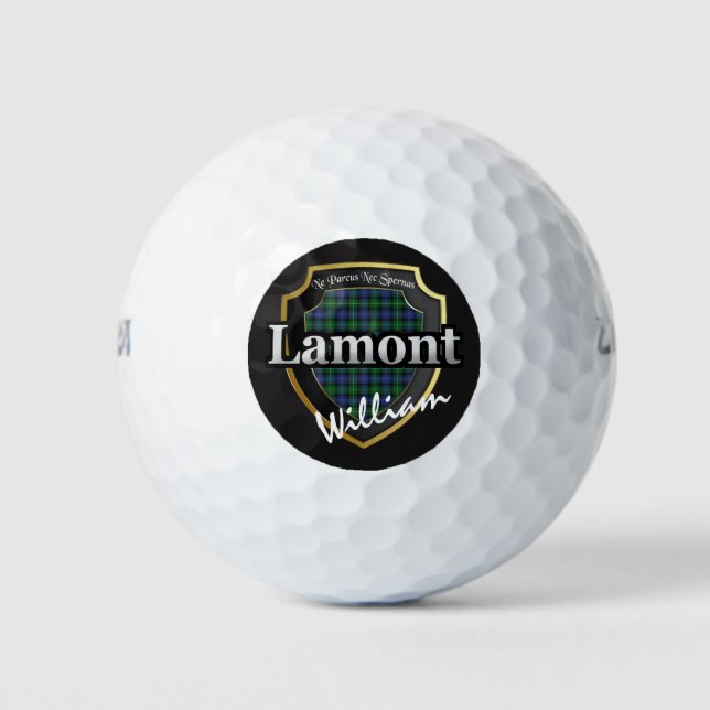 Scottish Clan Lamont Personalize Your Name Golf Balls (Front)