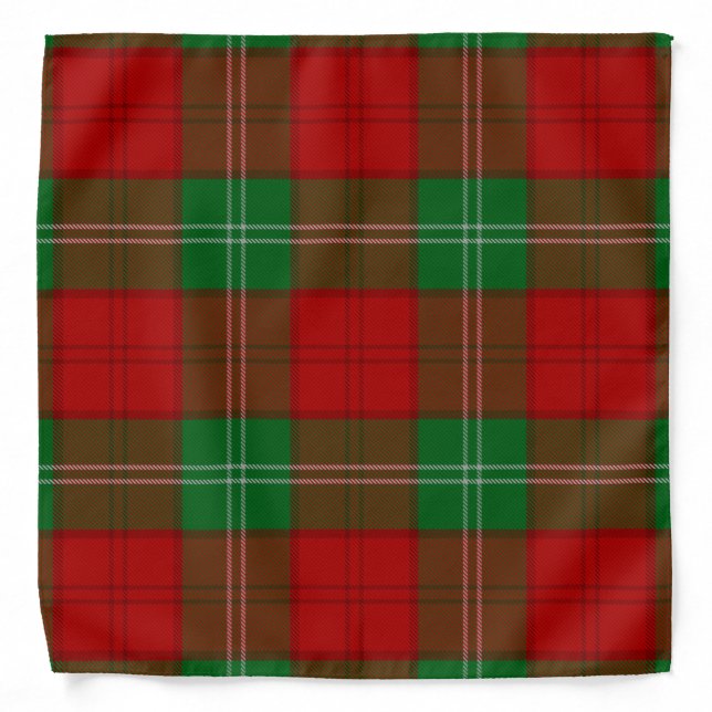 Scottish Clan Lennox Tartan Plaid Bandana (Front)