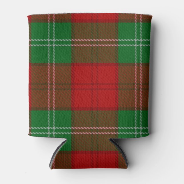 Scottish Clan Lennox Tartan Plaid Can Cooler (Front)