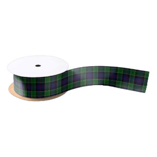 Scottish Clan Leslie Classic Hunting Tartan Satin Ribbon