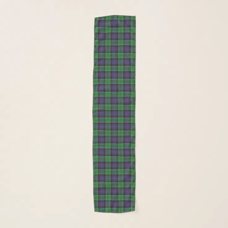 Scottish Tartan Leslie Hunting Ancient Clan Woven Blanket Plaid Style main image 0