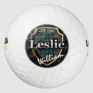 Scottish Clan Leslie Personalize Your Name Golf Balls