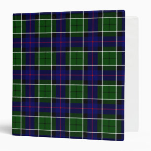 Scottish Clan Leslie Tartan Plaid 3 Ring Binder