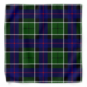 Scottish Clan Leslie Tartan Plaid Bandana