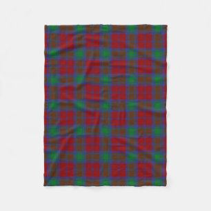 Scottish Clan Lindsay Tartan Plaid Fleece Blanket