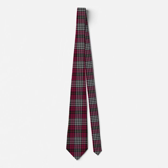 Scottish Clan Little Tartan Plaid  Neck Tie (Front)