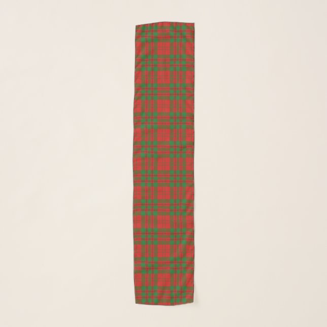 Scottish Clan Livingstone Tartan Plaid Scarf (Front)