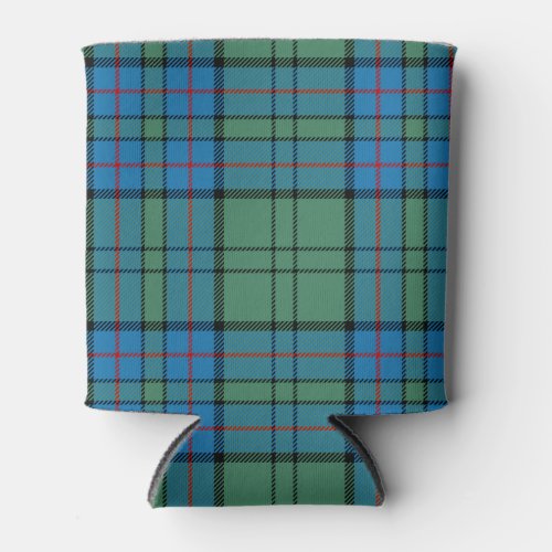 Scottish Clan Lockhart Tartan Plaid Can Cooler