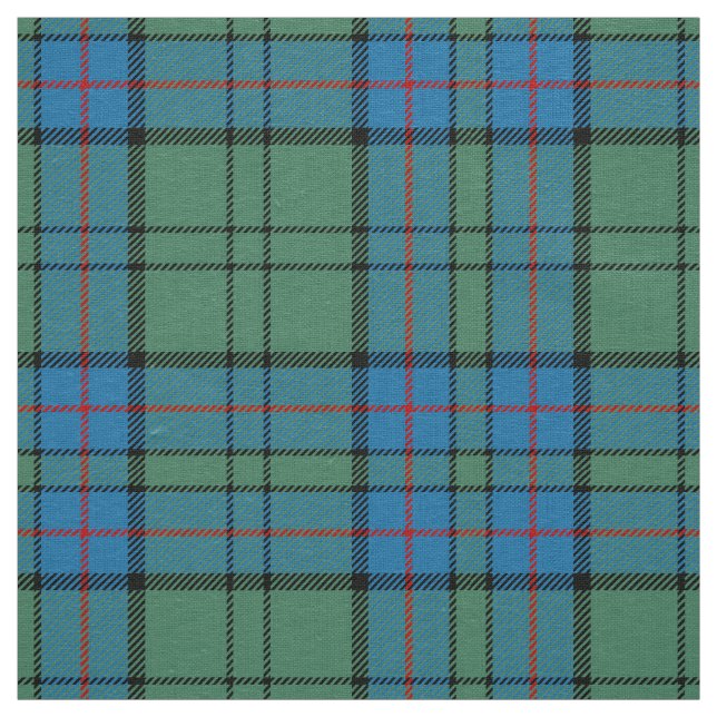 Scottish Clan Lockhart Tartan Plaid Fabric (Swatch)