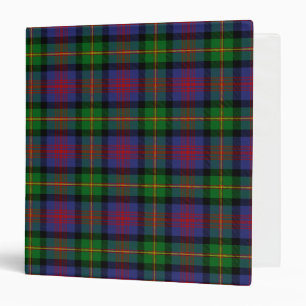 Scottish Clan Logan Tartan Plaid 3 Ring Binder