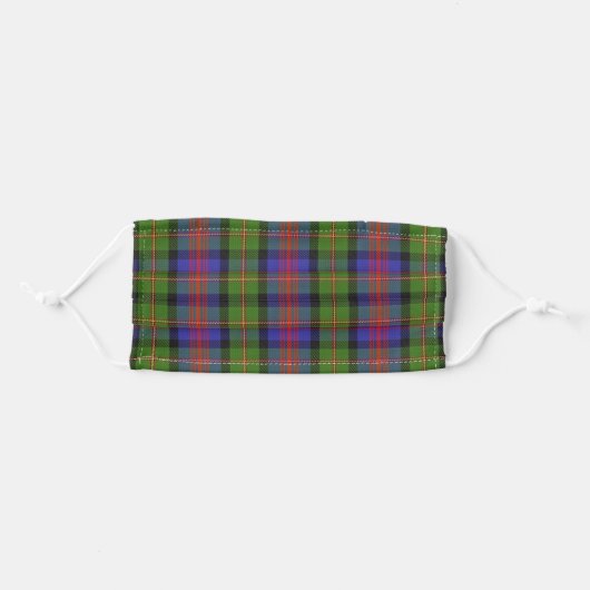 Scottish Clan Logan Tartan Plaid Adult Cloth Face Mask (Front, Folded)