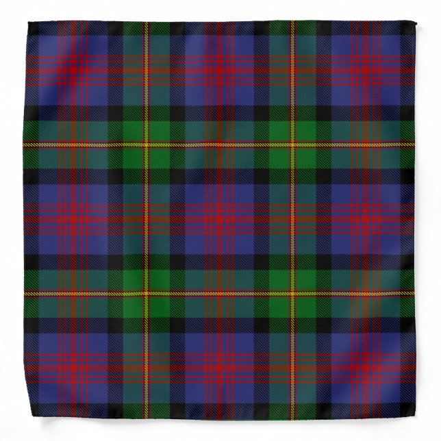 Scottish Clan Logan Tartan Plaid Bandana (Front)