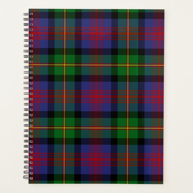 Scottish Clan Logan Tartan Plaid Planner (Front)