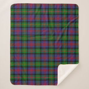 Scottish Clan Logan Tartan Plaid Sherpa Blanket