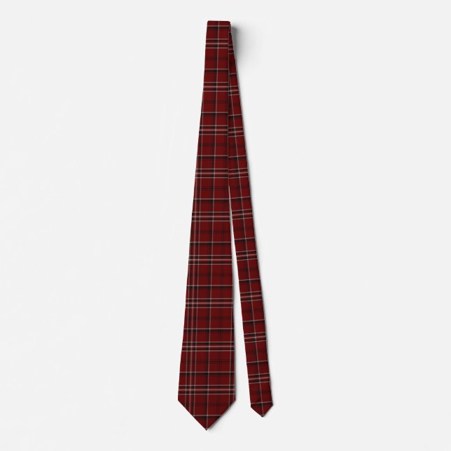 Scottish Clan Lougheed Tartan Plaid Neck Tie (Front)