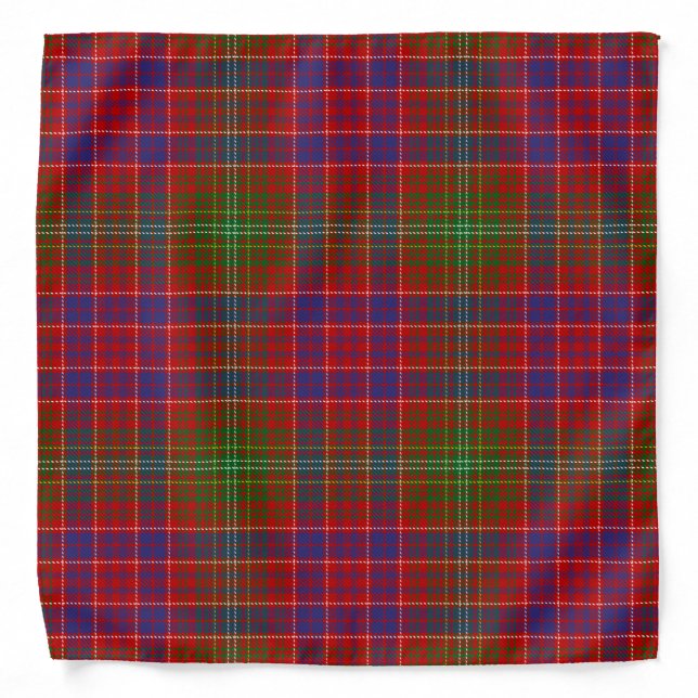 Scottish Clan Lumsden Tartan Plaid Bandana (Front)