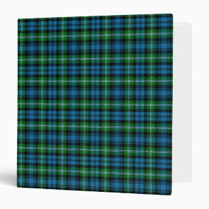 Scottish Clan Lyon Tartan Plaid 3 Ring Binder