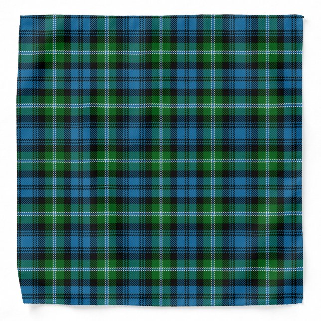 Scottish Clan Lyon Tartan Plaid Bandana (Front)