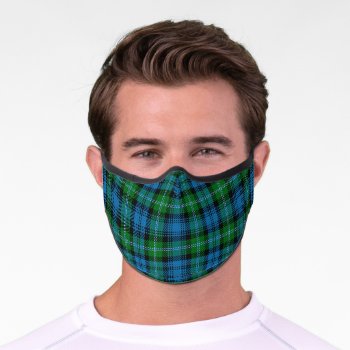 Scottish Clan Lyon Tartan Premium Face Mask by OldScottishMountain at Zazzle