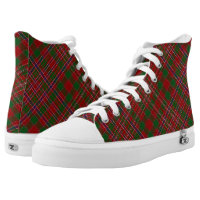 Scottish Clan MacAlister Tartan High-Top Sneakers