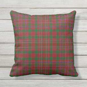 Scottish Clan MacAlister Tartan Outdoor Pillow