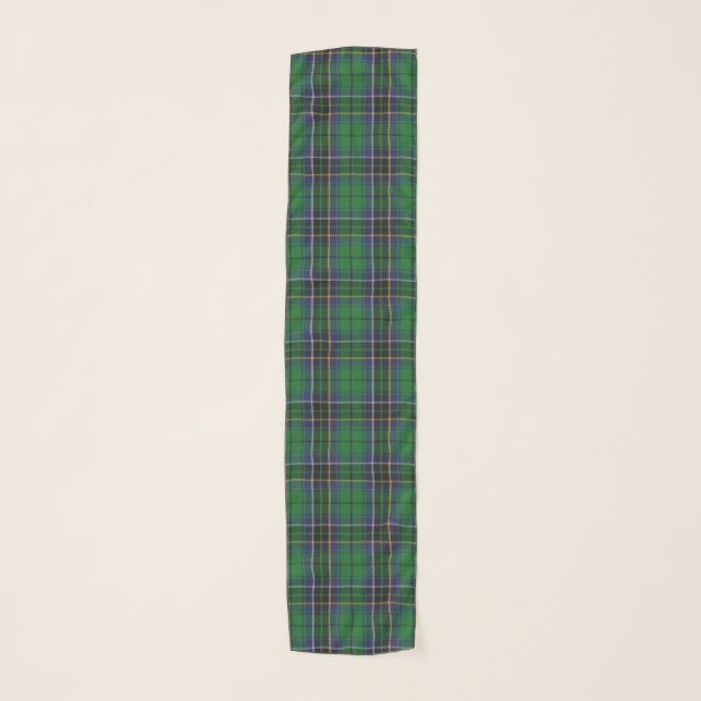 Scottish Clan MacAlpine MacAlpin Tartan Plaid Scarf (Front)