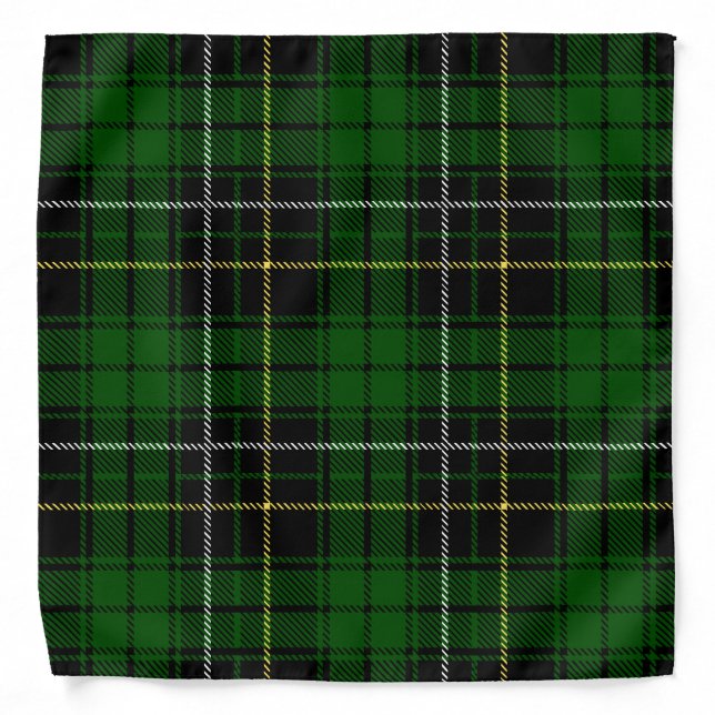 Scottish Clan MacAlpine Tartan Plaid Bandana (Front)