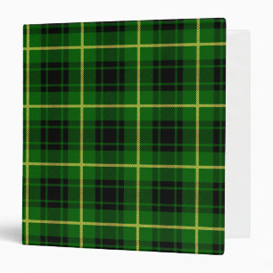 Scottish Clan MacArthur Tartan Plaid 3 Ring Binder