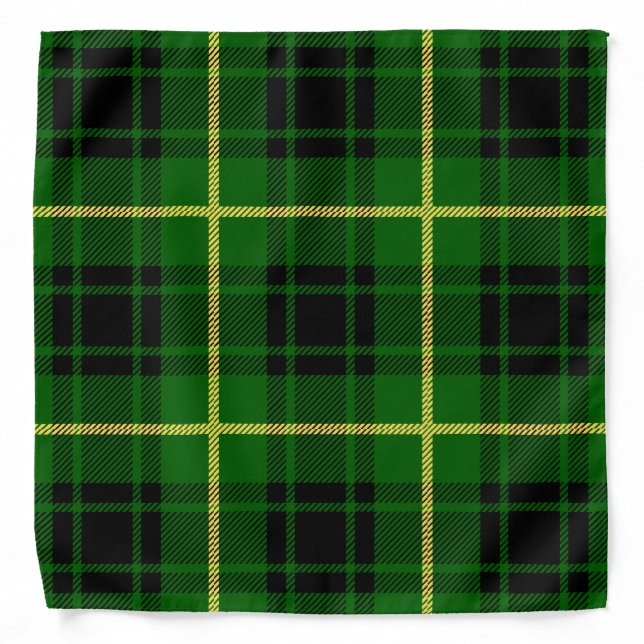 Scottish Clan MacArthur Tartan Plaid Bandana (Front)
